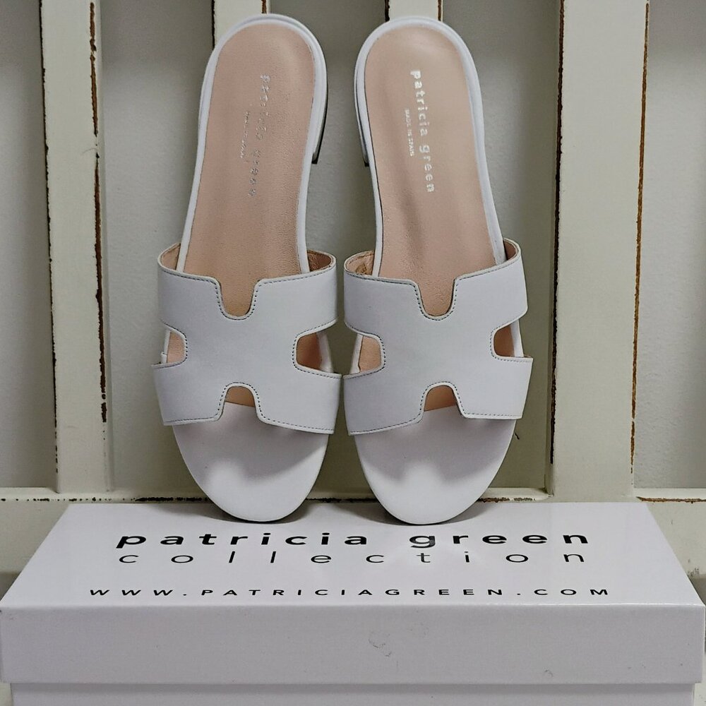 New Patricia Green Hallie Sandals White 7